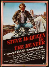 6r789 HUNTER Danish '80 great artwork of bounty hunter Steve McQueen on train!