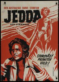 6r793 JEDDA THE UNCIVILIZED Danish '56 Aborigine girl Ngarla Kunoth in the title role!