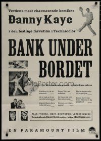 6r794 KNOCK ON WOOD Danish '55 cool images of Danny Kaye & Mai Zetterling!