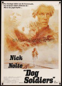 6r849 WHO'LL STOP THE RAIN Danish '78 artwork of Nick Nolte & Tuesday Weld by Tom Jung!