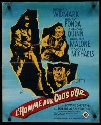 6r270 WARLOCK French 15x21 '59 cowboys Henry Fonda & Richard Widmark, cool Grinsson art!