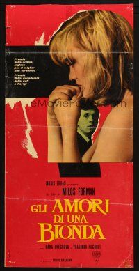 6r366 LOVES OF A BLONDE Italian locandina '66 Czech, Milos Forman's Lasky Jedne Plavovlasky!