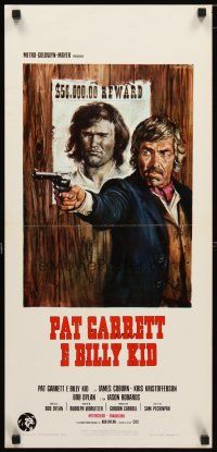 6r381 PAT GARRETT & BILLY THE KID Italian locandina '73 Coburn, Kris Kristofferson, Ciriello art!