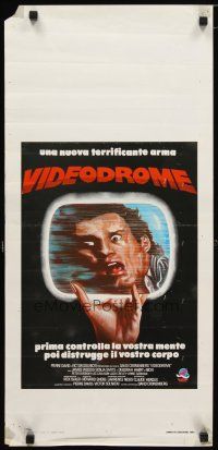 6r409 VIDEODROME Italian locandina '83 David Cronenberg, James Woods, Debbie Harry, sci-fi!