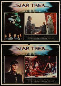 6r284 STAR TREK set of 2 Italian photobustas '80 Leonard Nimoy, Persis Khambatta!