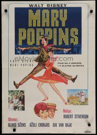 6r691 MARY POPPINS Yugoslavian '64 Julie Andrews & Dick Van Dyke in Walt Disney's musical classic!