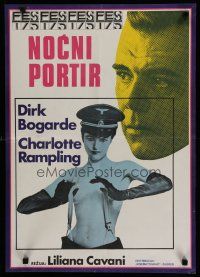 6r698 NIGHT PORTER Yugoslavian '75 Il Portiere di notte, Dirk Bogarde, topless Charlotte Rampling!