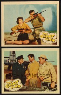 6s899 GIANT CLAW 2 LCs '57 Jeff Morrow, Mara Corday pointing rifles, Egar Barrier, Morris Ankrum!