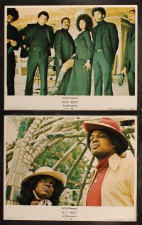 6s528 HIT MAN 7 color 11x14 stills '73 Bernie Casey aims to please, classic blaxploitation image!