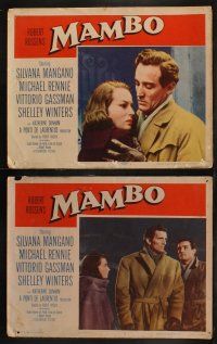 6s283 MAMBO 8 LCs '54 Shelley Winters, Michael Rennie & sexy Silvana Mangano!