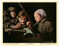 6t226 DOCTOR ZHIVAGO color 8x10 still #1 '65 Julie Christie helps Omar Sharif stitch man's face!