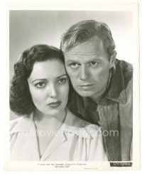 6t789 NO WAY OUT 8.25x10 still '50 great close up of Richard Widmark & pretty Linda Darnell!