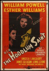 7e199 HOODLUM SAINT Aust 1sh '46 William Powell, Esther Williams, Angela Lansbury, James Gleason