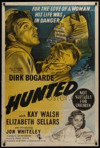 7e282 STRANGER IN BETWEEN Aust 1sh '52 Dirk Bogarde, Kay Walsh, Elizabeth Sellars, Hunted!