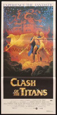 7e771 CLASH OF THE TITANS Aust daybill '81 Ray Harryhausen, art by Greg & Tim Hildebrandt!