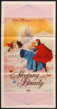 7e940 SLEEPING BEAUTY Aust daybill R87 Walt Disney cartoon fairy tale fantasy classic!