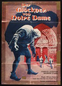 7e577 HUNCHBACK OF NOTRE DAME German R70s Victor Hugo, best Charles Laughton & Maureen O'Hara!