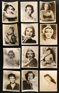 7m144 LOT OF 23 8x10 PORTRAIT STILLS OF FEMALE STARS '40s-60s pretty actresses c/u & full-length!