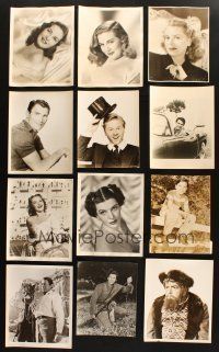 7m147 LOT OF 22 DELUXE 8x10 STILLS '40s-50s great portraits of male & female stars!