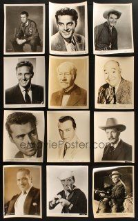 7m154 LOT OF 18 8x10 PORTRAIT STILLS OF MALE STARS '40s-50s James Stewart, Robert Stack & more!