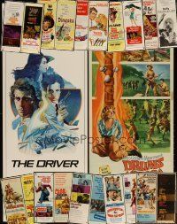 7m227 LOT OF 22 MOSTLY UNFOLDED INSERTS '50s-60s great images from a variety of different movies!