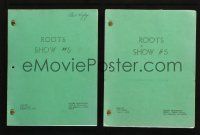 7m085 LOT OF 2 TV SCRIPTS FROM ROOTS '77 the classic African American television series!