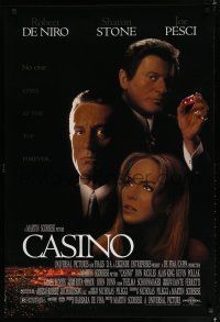 7w101 CASINO 1sh '95 Martin Scorsese, Robert De Niro & Sharon Stone, Joe Pesci rolls snake-eyes!