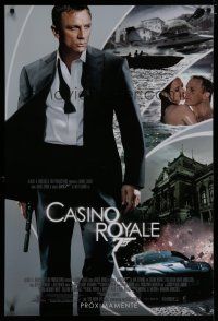 7w102 CASINO ROYALE Spanish/U.S. advance DS 1sh '06 Daniel Craig as James Bond & sexy Eva Green!