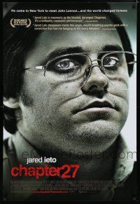 7w107 CHAPTER 27 1sh '07 Jared Leto as John Lennon's assassin, Mark David Chapman!