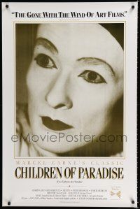 7w112 CHILDREN OF PARADISE 1sh R91 Marcel Carne's Les Enfants du Paradis!