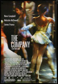 7w121 COMPANY DS 1sh '03 Robert Altman, Neve Campbell, cool image of ballet dancer!