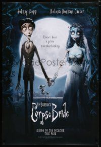 7w124 CORPSE BRIDE teaser DS 1sh '05 Tim Burton stop-motion animated horror musical!