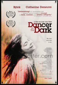 7w135 DANCER IN THE DARK advance 1sh '00 directed by Lars von Trier, Bjork musical!