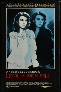 7w151 DEVIL IN THE FLESH 1sh '87 Marco Bellocchio, sexy Maruschka Detmers!