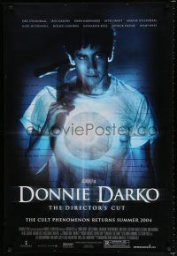 7w163 DONNIE DARKO advance 1sh R04 Jake Gyllenhaal, Jena Malone, Drew Barrymore!