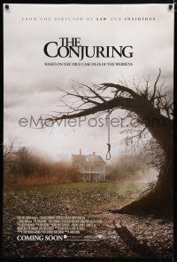 7w123 CONJURING advance DS English 1sh '13 based on the true case files of the Warrens!