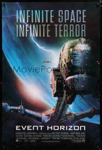 7w179 EVENT HORIZON int'l DS 1sh '97 Laurence Fishburne, Sam Neill, terror in space!