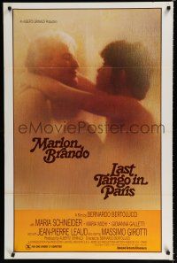 7w373 LAST TANGO IN PARIS 1sh R82 Marlon Brando, Maria Schneider, Bernardo Bertolucci!