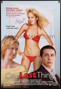 7w526 ONE LAST THING 1sh '05 Cynthia Nixon, Michael Angarano, Sunny Mabrey