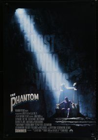 7w556 PHANTOM advance 1sh '96 masked hero Billy Zane, the ghost who walks!