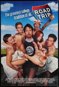 7w621 ROAD TRIP DS 1sh '00 Seann William Scott, Breckin Meyer, Amy Smart, Tom Green!