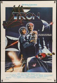 7y259 TRON Argentinean '82 Walt Disney sci-fi, Jeff Bridges in a computer, different art!