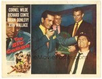 7z149 BIG COMBO LC '55 Lee Van Cleef, Holliman w/ Richard Conte torturing Cornel Wilde, film noir!