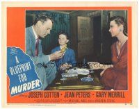 7z179 BLUEPRINT FOR MURDER LC #7 '53 sexy bad girl Jean Peters, Joseph Cotten!