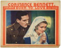 7z189 BORN TO LOVE LC '31 close up of pretty nurse Constance Bennett & Paul Cavanagh!