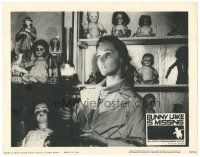 7z205 BUNNY LAKE IS MISSING LC '65 c/u of Carol Lynley surrounded by creepy dolls, Otto Preminger!