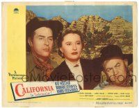 7z211 CALIFORNIA LC #8 '46 best close up of Ray Milland, Barbara Stanwyck & Barry Fitzgerald