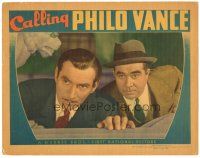 7z214 CALLING PHILO VANCE LC '40 c/u of James Stephenson as the great detective w/ Edward Brophy!