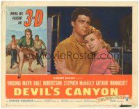 7z317 DEVIL'S CANYON LC #8 '53 border artwork of sexy 3-D Virginia Mayo, Dale Robertson!