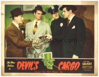 7z319 DEVIL'S CARGO LC #8 '48 John Calvert as The New Falcon w/murder weapon & cops!